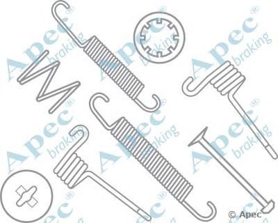 APEC BRAKING kit620 -  Комплектующие, тормозная колодка